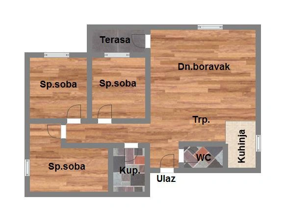 stan na prodaju Veternik, 73m2 579027