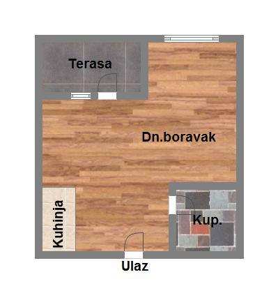 stan na prodaju Veternik, 25m2 579076