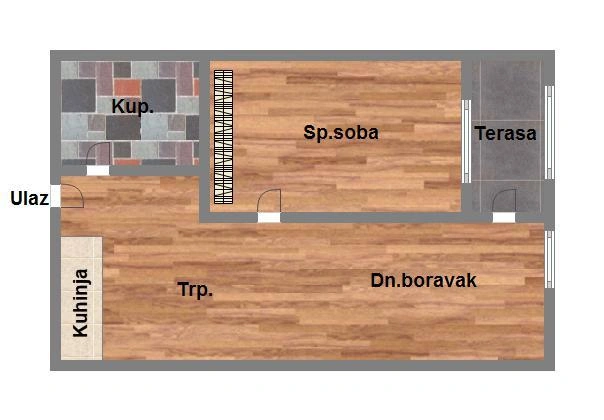 stan na prodaju Veternik, 39m2 579511
