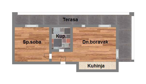 stan na prodaju Novi Sad, 56m2 580282