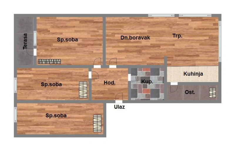 stan na prodaju Veternik, 81m2 580343