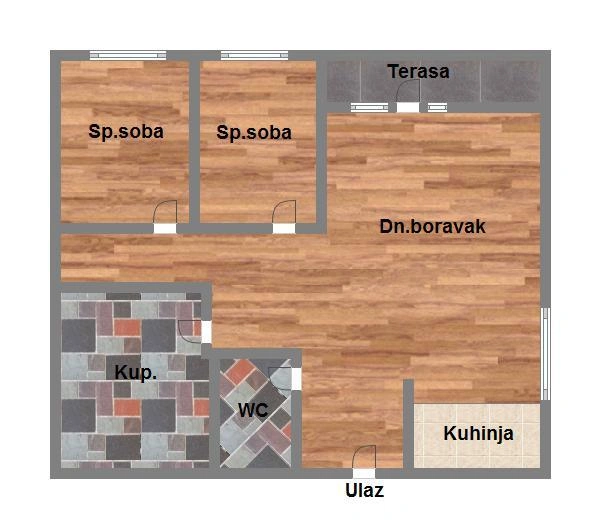 stan na prodaju Novi Sad, 64m2 580762